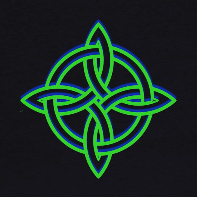 Green Celtic Knot by Celtic Morrigan